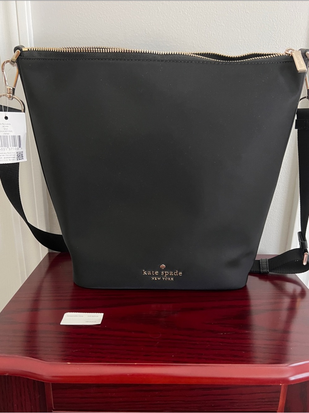 Kate Spade Chelsea Black Nylon Crossbody